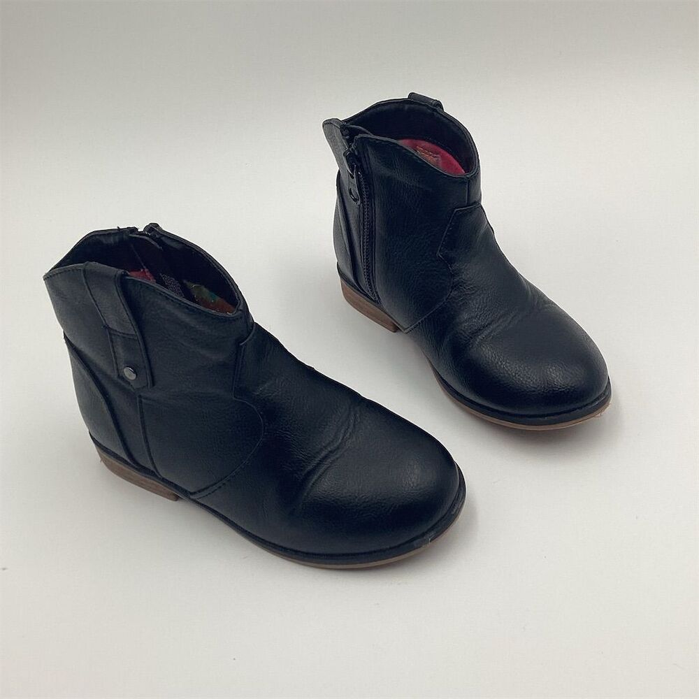 Cat & Jack Toddler Girls' Black Tiffy Ankle Booties Size 10